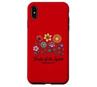 Verso bíblico Christian Gálatas 5:22 Escritura Floral Carcasa para iPhone XS MAX