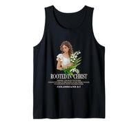Verso bíblico Cristiano de Rooted In Christ Lovely Lady & Lilly Camiseta sin Mangas