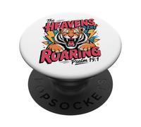 Verso bíblico Cristiano Retro The Heavens Are Roaring PopSockets PopGrip Adhesivo