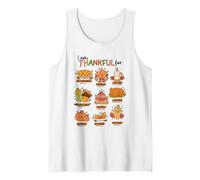 Verso Cristiano de la Biblia de Acción de Gracias I Am Thankful For Autumn Camiseta sin Mangas