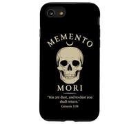 Verso Cristiano Memento Mori Minimal Skeleton Moon Carcasa para iPhone SE (2020) / 7/8