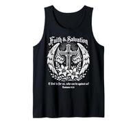 Verso de la Biblia Cristiana Romanos 8:31 Cruz Fe y Salvación Camiseta sin Mangas