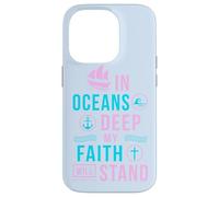 Verso de la Biblia de regalo cristiano En océanos profundos mi alma se mantendrá de pie Carcasa para iPhone 14 Pro