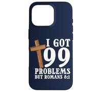 Verso de la Biblia I Got 99 Problems But Romans 8:1 Cristo Jesús Carcasa para iPhone 16 Pro