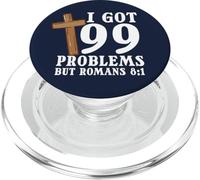 Verso de la Biblia I Got 99 Problems But Romans 8:1 Cristo Jesús PopSockets PopGrip para MagSafe