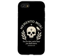 Verso Floral de fe con Forma de Esqueleto de Cuervo de Memento Mori Carcasa para iPhone SE (2020) / 7/8