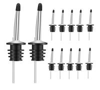 Versores genéricos para Barra | 12 Piezas Boquilla Impermeable con Tapa Antipolvo, vertidor rápido, para Aceite de Oliva vinagre Vino y