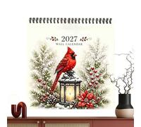 Verspielter Wandkalender 2027 |s Niedliche Tierdekoration Auf Dickem Papier | Monatlicher Wandplaner Und Terminplaner Verspielter Wandkalender Küche Schlafzimmer Arbeitszimmer Wohnheim Büro Tierliebhab
