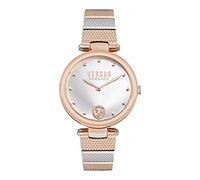 Versus Reloj analógico de Cuarzo para Mujer con Correa de Acero Inoxidable VSP1G0821, Gris Plateado., Moda