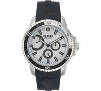 Versus Versace Reloj Aberdeen 45 mm Multifunción, Plateado, One_Size, Correa