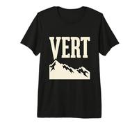 Vert Mountain Trail Running Aumento de elevación Camiseta Premium