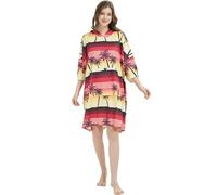 VERTAST Albornoz cambiador, poncho de surf de gran tamaño, con capucha, bata de playa, toalla de baño, absorbente de agua y secado rápido, talla única para hombres y mujeres, amanecer