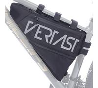 VERTAST Bolsa para bicicleta de 4L, para tubo delantero del cuadro, triangular, impermeable, para bicicleta de montaña, de carretera, paquete alforja, color negro