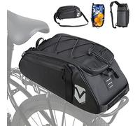 VERTAST Bolsa Portaequipaje para Bicicleta, Impermeable, Multifuncional, para Asiento, Cesta al Aire Libre, Bolso de Hombro (Negro5)