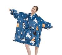 VERTAST Sudadera Manta con Capucha de Gran Tamaño para Hombres y Mujeres, Sudadera Manta Vestible de Forro Polar Sherpa Cálida para Casa, Regalos para Gamers y Amantes del Sofá, Audlt