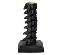 Vertebrae - Candelabro (13,5 cm de alto, diseño gótico, hueso), color negro