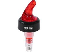 Vertedor automático de botellas, vertedor de bolas de 30 ml, para bebidas, dispensador de cóctel de vino, herramientas de bar en casa (30 ml, rojo)