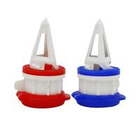 Vertedor con tapa para jarra de leche - Paquete de 2 con boquilla a prueba de fugas, cubierta para dispensador de bebidas, diseño reutilizable | Tapa de flujo fácil para cartón, uso en cocina, r