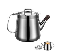 Vertedor de - Acero inoxidable 316L 15,5 x 14,5 cm resistente al calor a prueba de polvo con filtro, recipiente para filtro de de gran capacidad | para hogar, restaurante, comedor