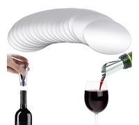 Vertedor de vino, 100 unidades, con placas, ayuda para verter sin goteo, reutilizable, antigoteo, para botellas de vino, ayuda para verter vino