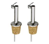 Vertedor De Vino De 2 Piezas, Vertedor De Vino De Corcho, Dispensador De Vino, Dispensador De Aceite De Oliva, Vertedor De Botellas De Aceite, Dispensador De Vino Tinto