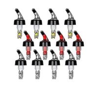 Vertedores de botellas de licor con medida, juego de 12 boquillas vertedoras de licor de 30 ml, dispensador automático para bar en casa.