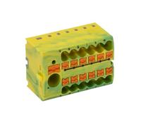 Verteilerblock PTFIX 6/12X2,5 GNYE