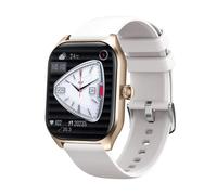 Vertente Oportuna Smartwatch LX306 - Branco e Dourado: Monitoramento de Saúde, Modos Esportivos e Conectividade Avançada com Design Elegante
