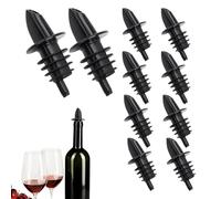 Verter de tapón de vino - 10 vasos de alcohol, aireador de vino y vertedor de alcohol | Verter de botella de vino antigoteo, diseño preciso y duradero para ellos, restaurantes y