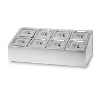 VERTES Recipiente 1/6 GN Gastronorm, Acero inoxidable, 100mm de profundidad