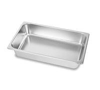 VERTES Recipiente GN 1/1 Gastro Norm Gastronorm (Acero inoxidable, 100 mm de profundidad, higiénico, inoxidable, resistente a los arañazos, resistente a temperaturas de -40° a +300°C, para baño maría)
