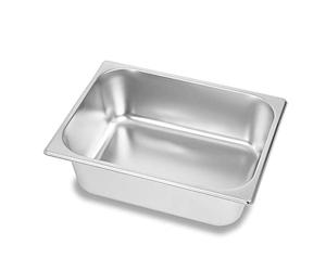 VERTES Recipiente GN 1/2 Gastro Norm Gastronorm (Acero inoxidable, 100 mm de profundidad, higiénico, inoxidable, resistente a los arañazos, resistente a temperaturas de -40° a +300°C, para baño maría)