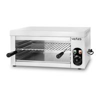 VERTES Salamander Grill, altura 280 mm, regulable 50 - 300 °C, 2000 W, horno gastronómico para hornear, gratinar, caramelizar y mantener caliente los alimentos, carcasa de acero inoxidable