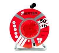 Vertex pb50metal - cable de extensión (50 m, 3 x 2 5 mm, 3000 w, ip44