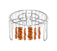 Vertical Air Fryer Skewer Rack - Stainless Steel Grill, 49 Pcs Kabob Skewer