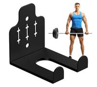 Vertical Barbell Holder, Wall Mounted Weight Rack, Heavy Duty Non-Slip Metal Dumbbell Shelf, Space Saving Organizer for Small Spaces, Commercial Fitness Center Equipment Storage