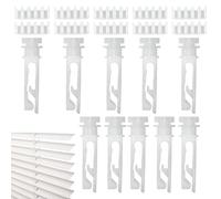 Vertical Blind Stem, Replacement Parts Window Headrail Carrier, 10 Sets White Vertical Blind Repair Parts For Hotel Apartment Home Bedroom Offices Living Room Store