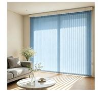 Vertical Blinds for Sliding Glass Doors 110 70 140 170 190 210 260 cm, Light Filtering Fabric Window Blind, Privacy Vertical Windows Cordless Shades for Room Dividers(Azul claro,160cmWx150cm)