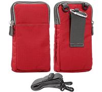Vertical Bolsa de Teléfono Celular, Pequeño Bolsa Bandolera Hombre, 6.1" Funda Porta Movil Bolso con Clip de Cinturón Bolsa de Mano Bolsos de Hombro Billetero Cruzado Monedero Cartera con Mosquetón
