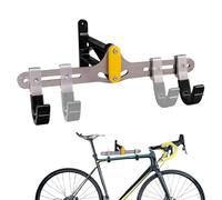 Vertical - Colgador de bicicleta fijo de pared para almacenamiento, marco resistente con brazos plegables que ahorran espacio, solución de almacenamiento de garaje para cruceros y equipos de ciclismo