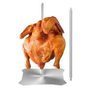 vertical de acero inoxidable - soporte para alpastol, kebab, pollo, shawarma | Estante de barbacoa vertical perfecto para preparar parrillas, roberbecusts, cocinar fumadores al aire libre, t
