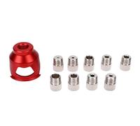 Vertical Drill Locator for Woodworking | 9 Drill Bushings (2-10mm) & Aluminum Alloy Fixture | Precise Straight Hole Punch Guide for Furniture/Cabinets/Crafts