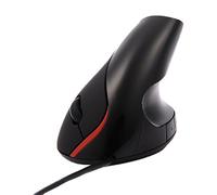 Vertical Ergonómico Ratón óptico USB | Forma Vertical | Diseño Ergonómico - Prevención de Codo de Tenista/ Enfermedad del Ratón (Síndrome RSI) - Protege Especialmente el Brazo | 6 Botones (WIRE 2)