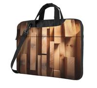 Vertical Planks in Carpentry Oak Timber Print - Funda portátil para portátil de un solo hombro, compatible con 13-15.6 pulgadas