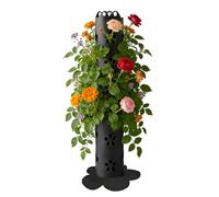 Vertical Planter, 31.4 Inches Hollow Standing Flower Pot Tower | Outdoor Planter Holds up to 30 Plants | for Porch Garden Patio Workplace Balcony Outdoor Lawn Courtyard