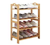 Vertical Shoe Rack Wooden Shoe for Small Spaces DIY Space-Saving Shoe Tower Slim High Storage Solution for Entryway Bedroom Corner Garage(A,25x60x67cm(10x24x26inch))