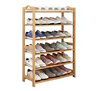Vertical Shoe Rack Wooden Shoe for Small Spaces DIY Space-Saving Shoe Tower Slim High Storage Solution for Entryway Bedroom Corner Garage(A,25x60x105cm(10x24x41inch))