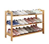 Vertical Shoe Rack Wooden Shoe for Small Spaces DIY Space-Saving Shoe Tower Slim High Storage Solution for Entryway Bedroom Corner Garage(A,25x80x47cm(10x31x19inch))