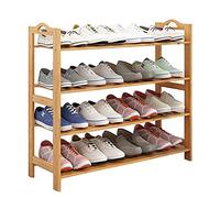 Vertical Shoe Rack Wooden Shoe for Small Spaces DIY Space-Saving Shoe Tower Slim High Storage Solution for Entryway Bedroom Corner Garage(A,25x80x67cm(10x31x26inch))