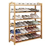 Vertical Shoe Rack Wooden Shoe for Small Spaces DIY Space-Saving Shoe Tower Slim High Storage Solution for Entryway Bedroom Corner Garage(A,25x80x105cm(10x31x41inch))